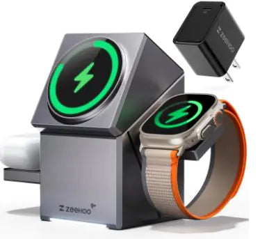 CyberCube 3in1 Wireless Charging Station